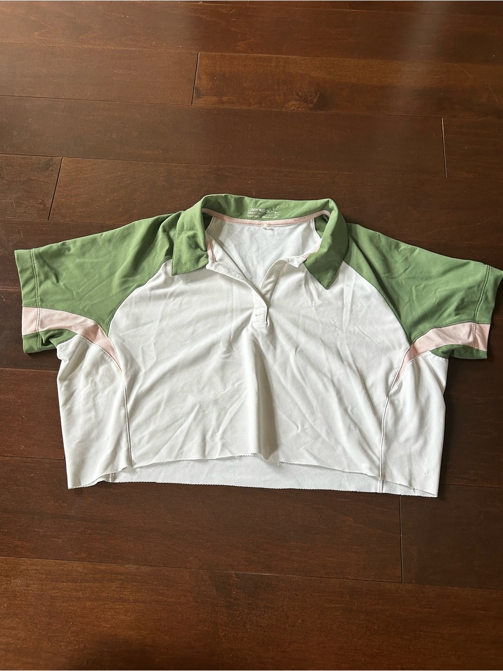 Nike Golf Short-Sleeve Polo in White, Sage Green & Blush